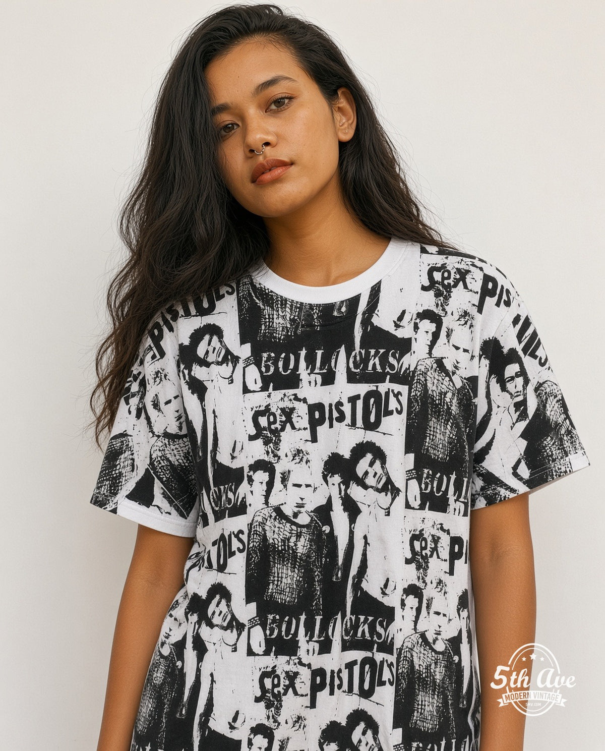 Sex Pistols Bollocks - AOP all over print New Vintage Band T-Shirt model