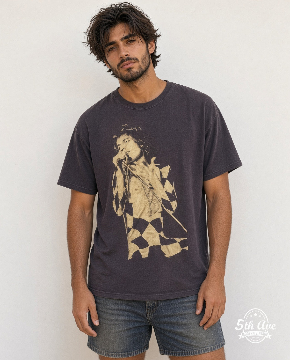 FREDDIE MERCURY 100% Cotton New Vintage Band T-Shirt model