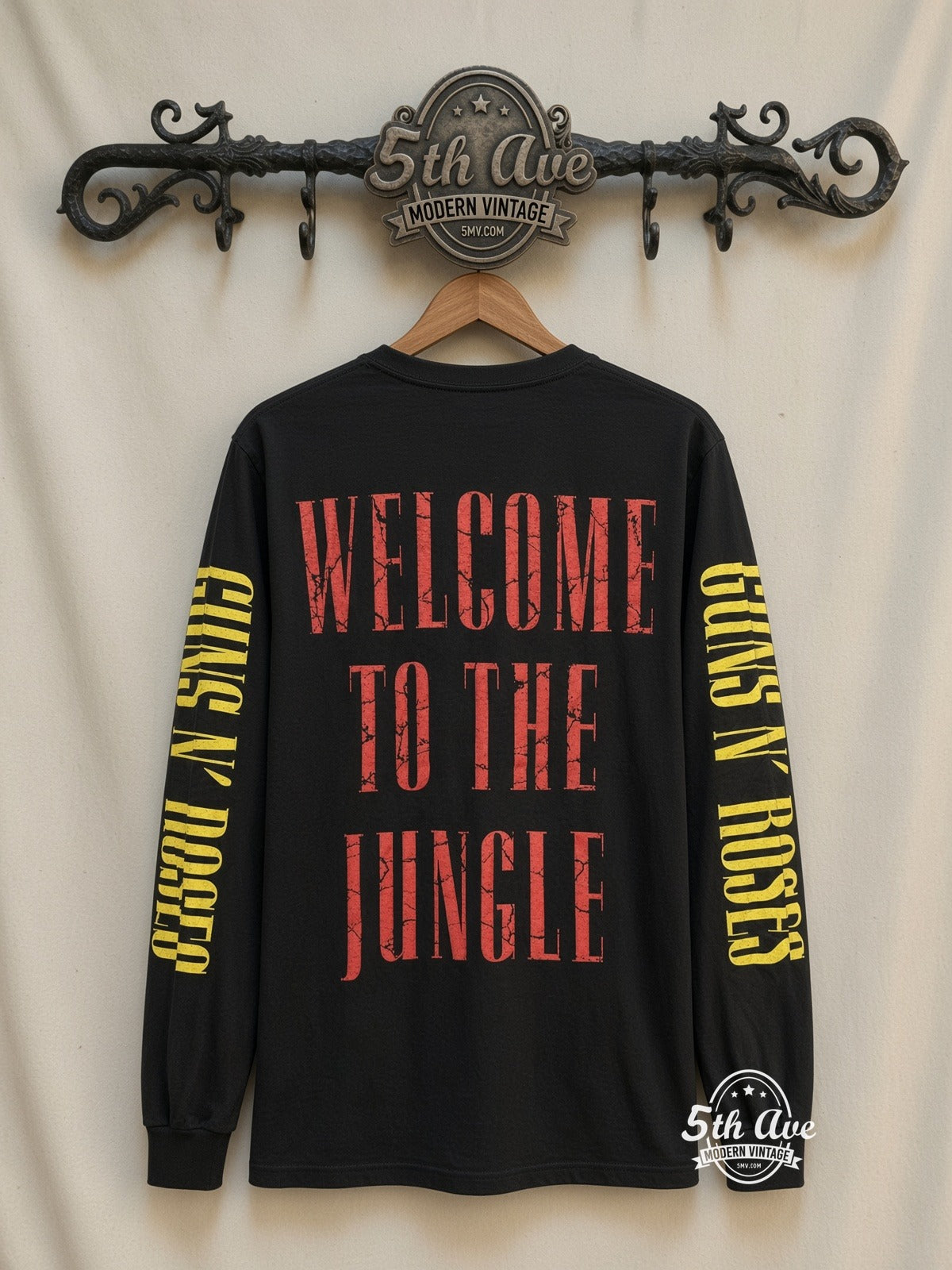 ETS LS 37 Guns N' Roses Appetite for Destruction long sleeve vintage tee on rack, back