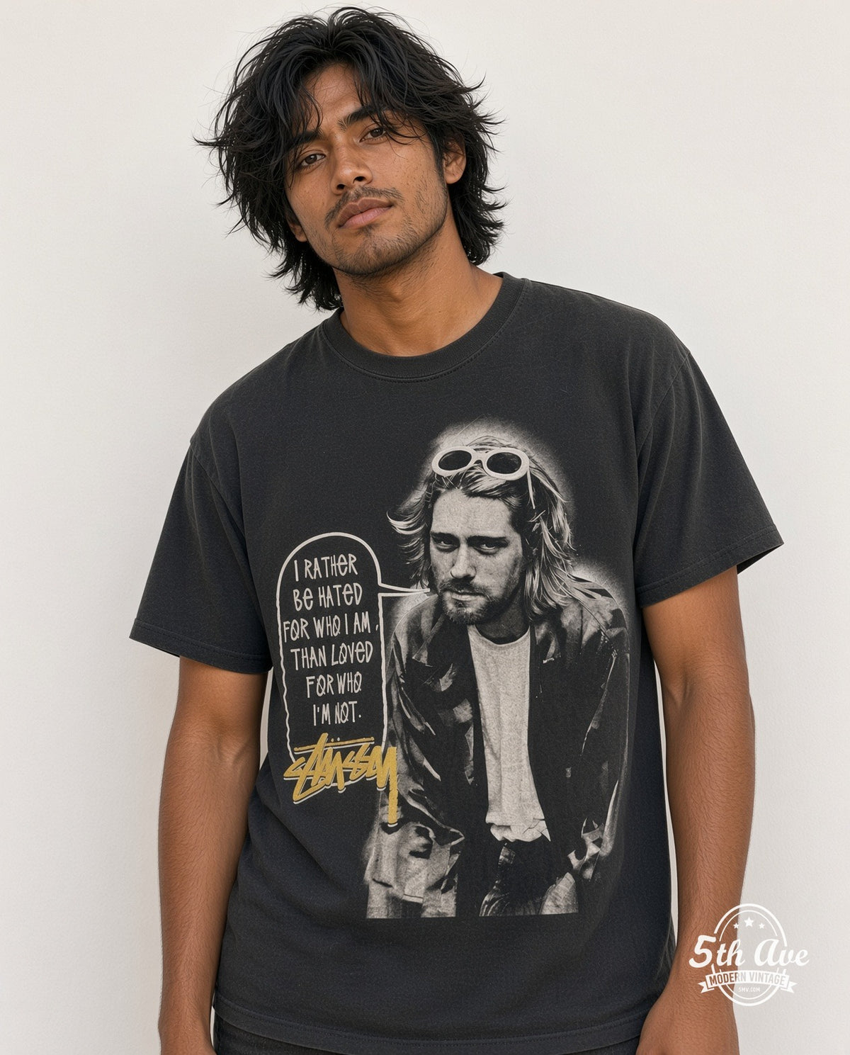 Kurt Cobain × Stüssy model