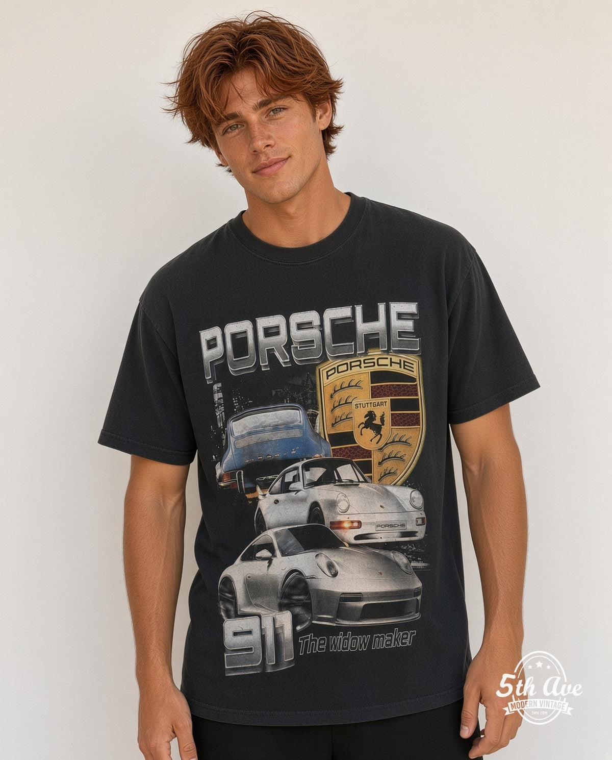 Porsche single stitch T-Shirt model