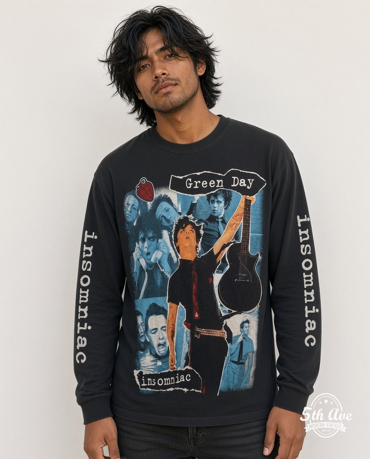 Green Day Long Sleeve T-Shirt model