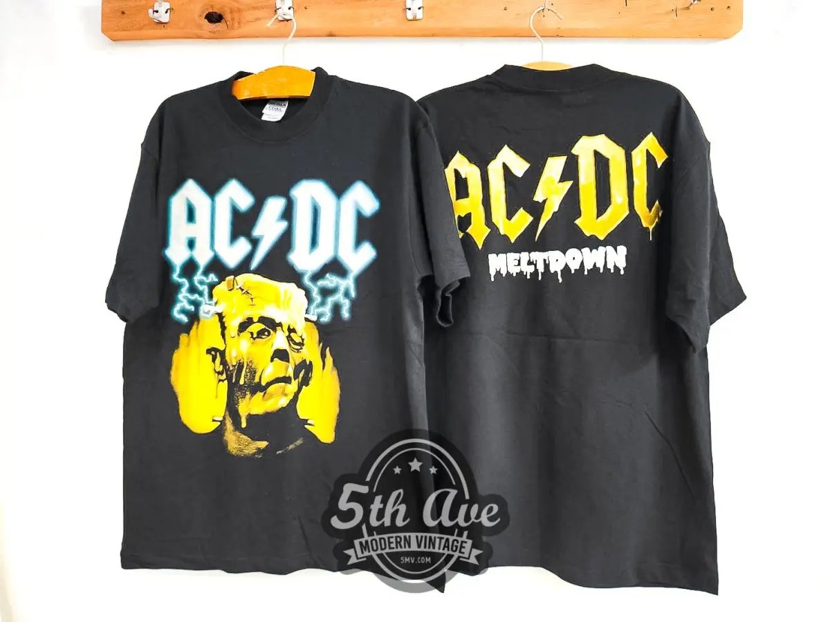 AC/DC Meltdown - Vintage Reprint Band T-Shirt - Vintage Band Shirts