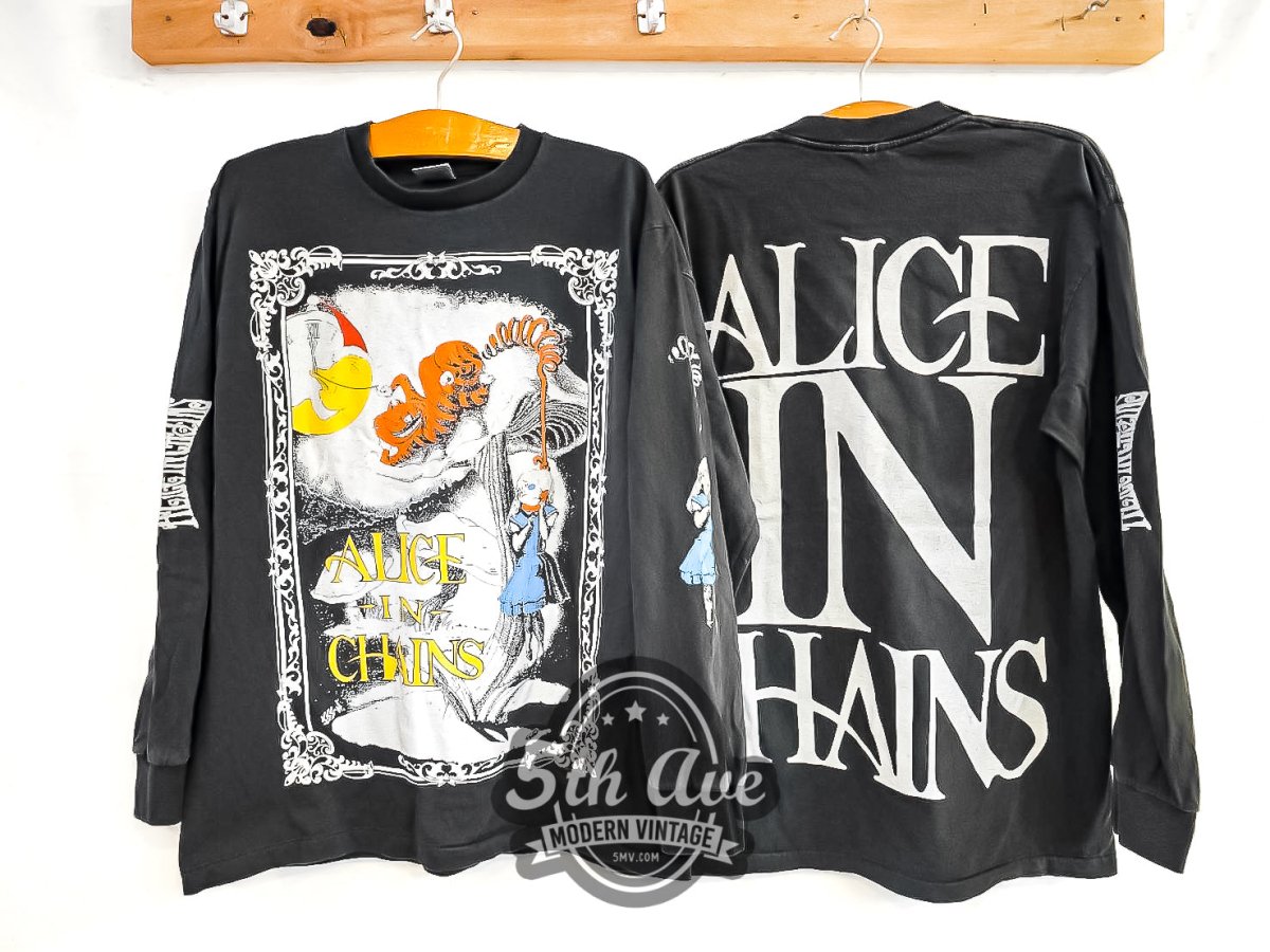 Alice in Chains 'In Wonderland' - Long Sleeve Vintage Reprint Band
