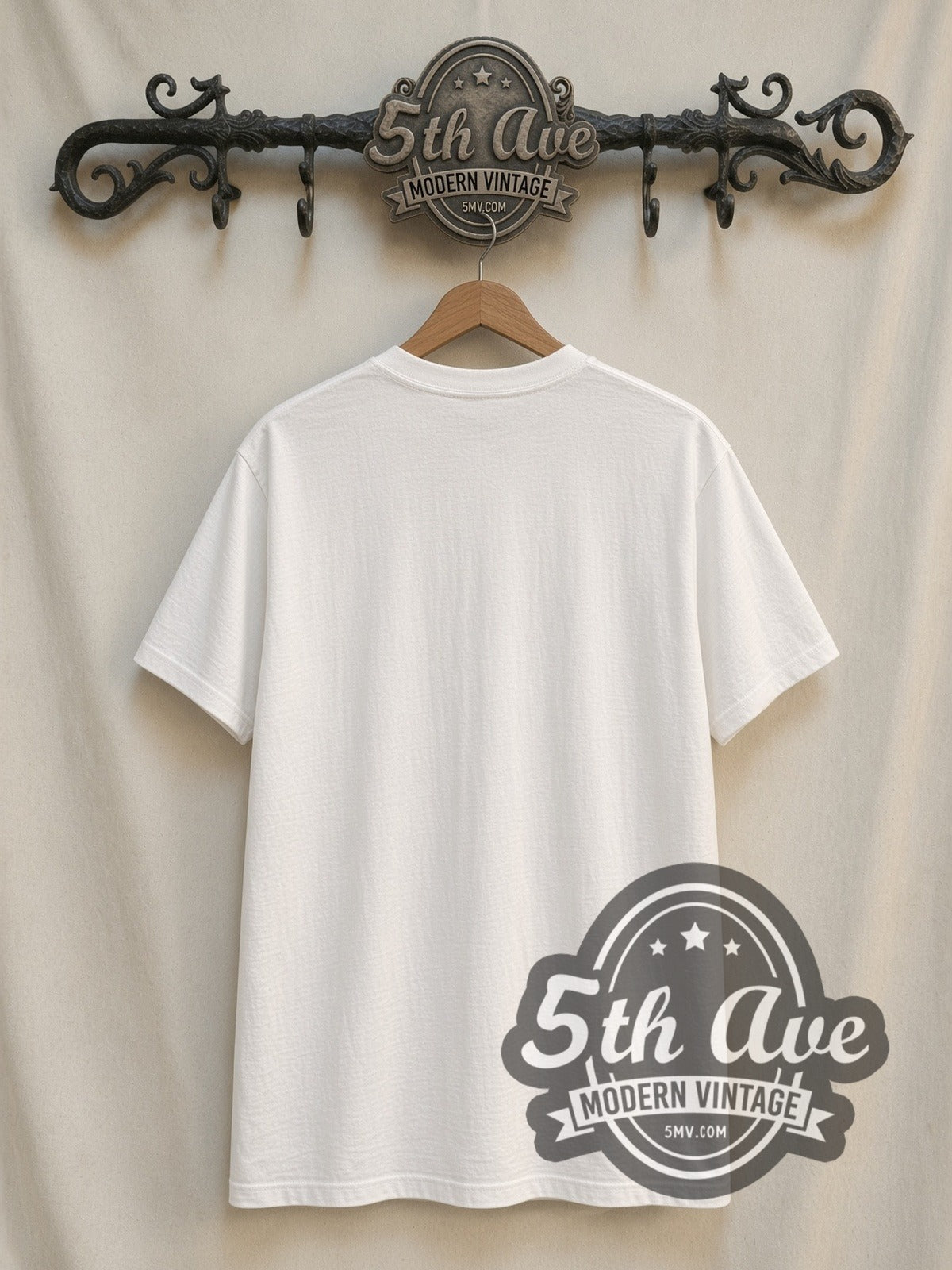 Betty Boop Boop Surf Aloha Friday vintage cartoon t-shirt, back view on the 5MV rack