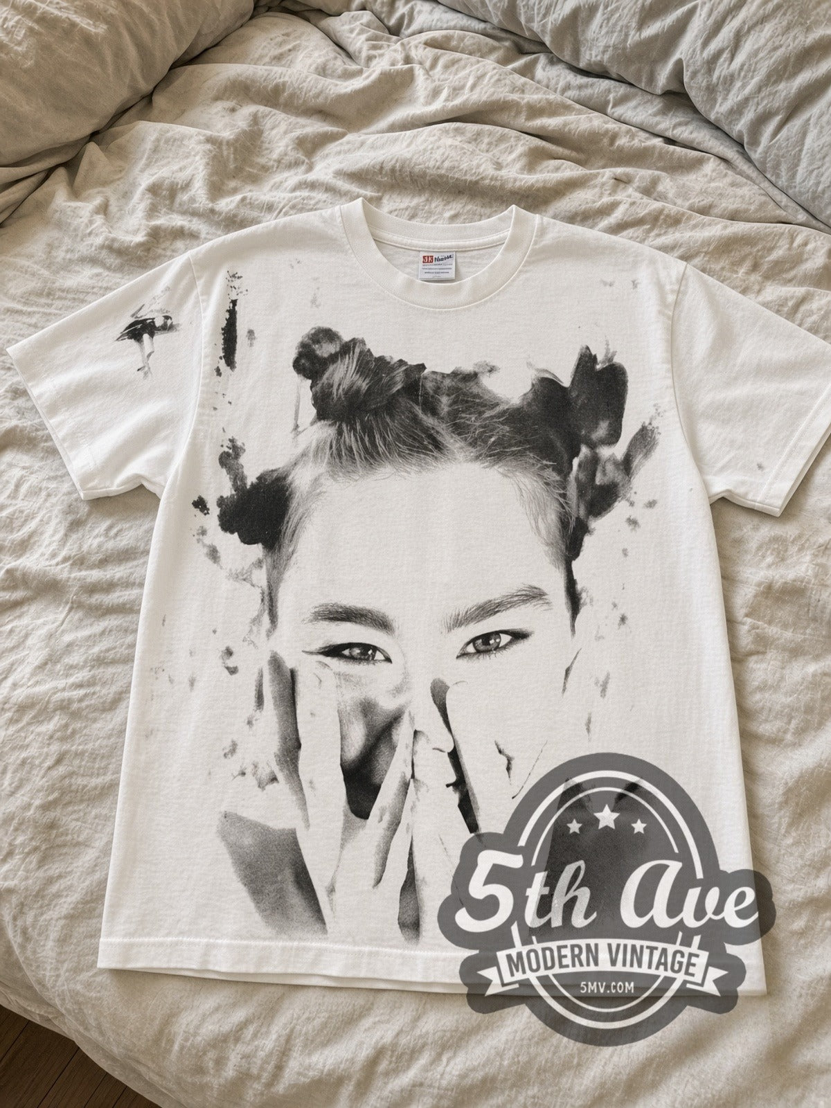 Björk It Takes Courage to Enjoy It vintage band tee laid flat