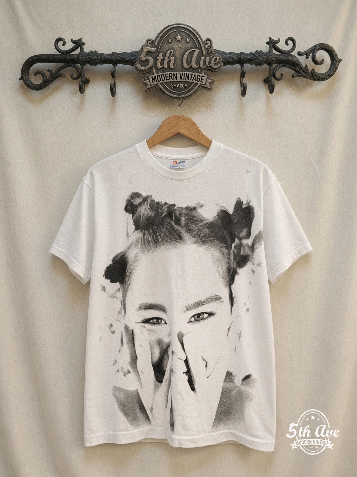 Björk It Takes Courage to Enjoy It vintage band t-shirt on rack