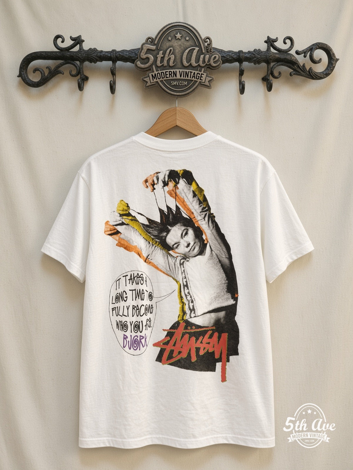Björk It's Oh So Quiet vintage t-shirt back on rack