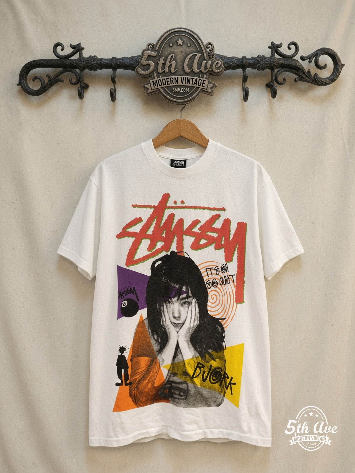 Björk It's Oh So Quiet vintage band t-shirt on rack