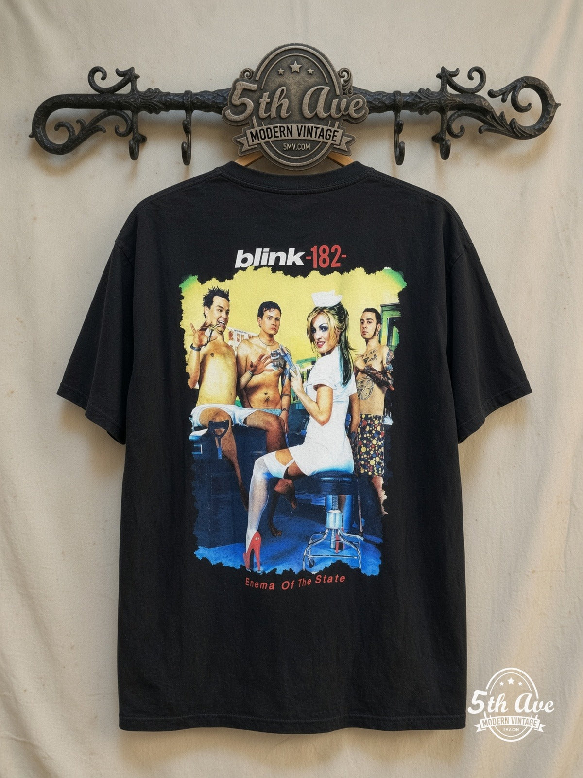 Blink-182 Enema of the State vintage band t-shirt back on rack