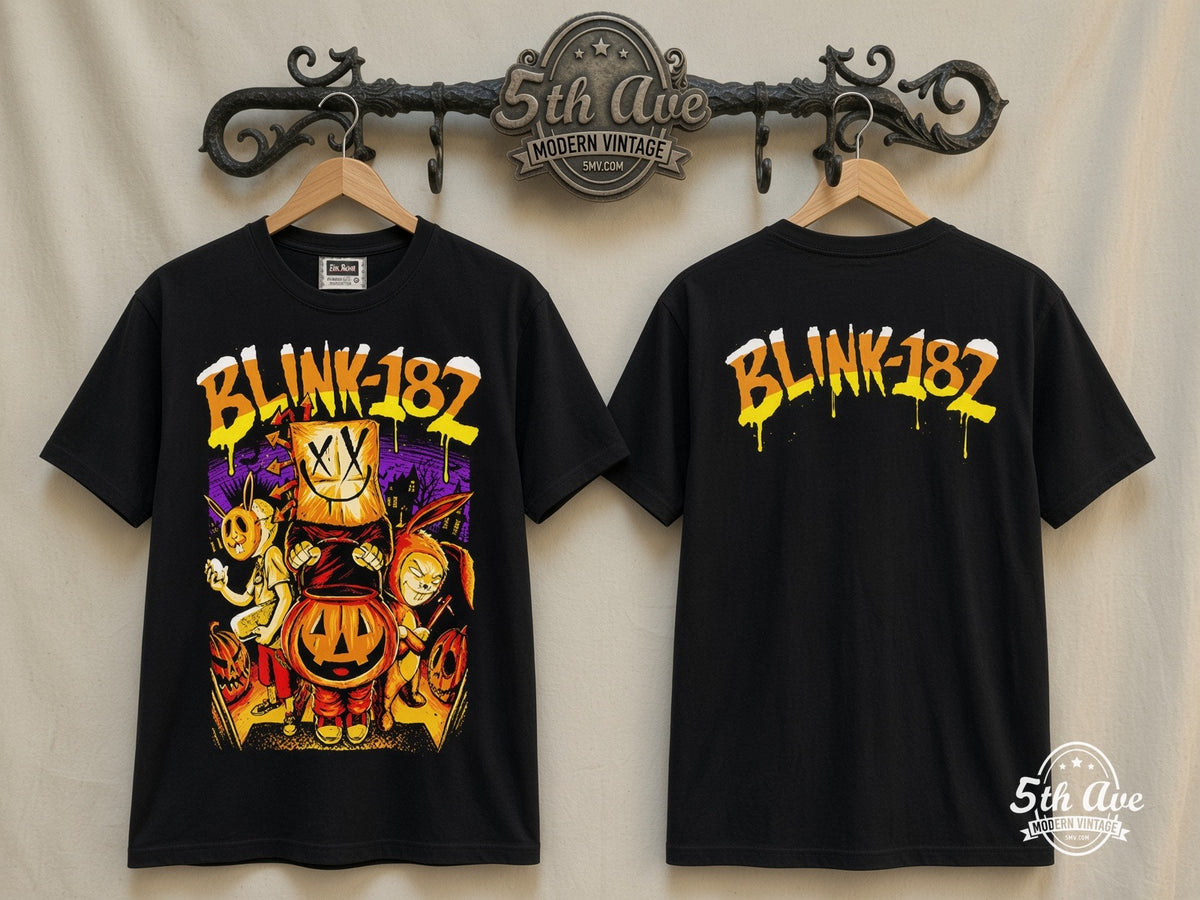 Blink-182 Halloween vintage band t-shirt on rack
