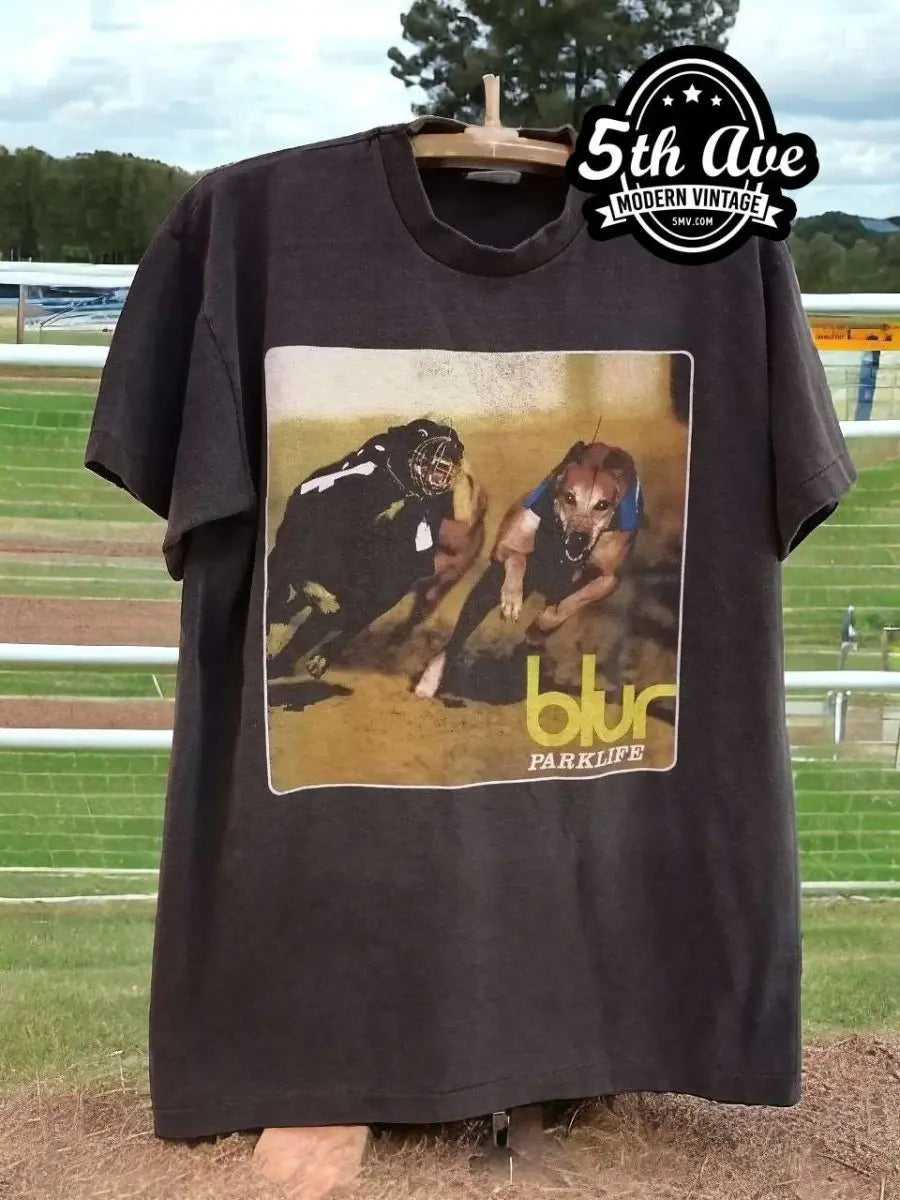blur PARKLIFE ヴィンテージ Tシャツ Blur Parklife 1994 faded and slightly distressed Tour T