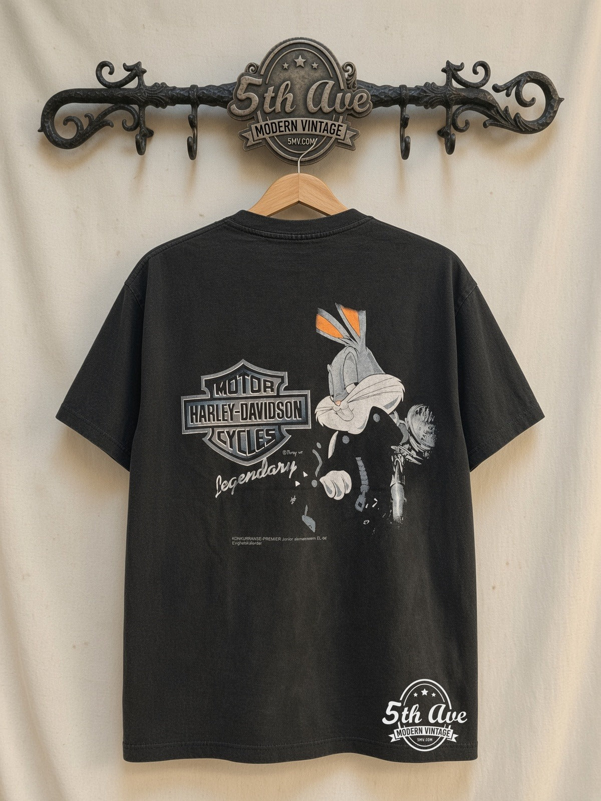 Harley-Davidson Looney Tunes Victory Belongs To The Most Persevering vintage t-shirt back on rack