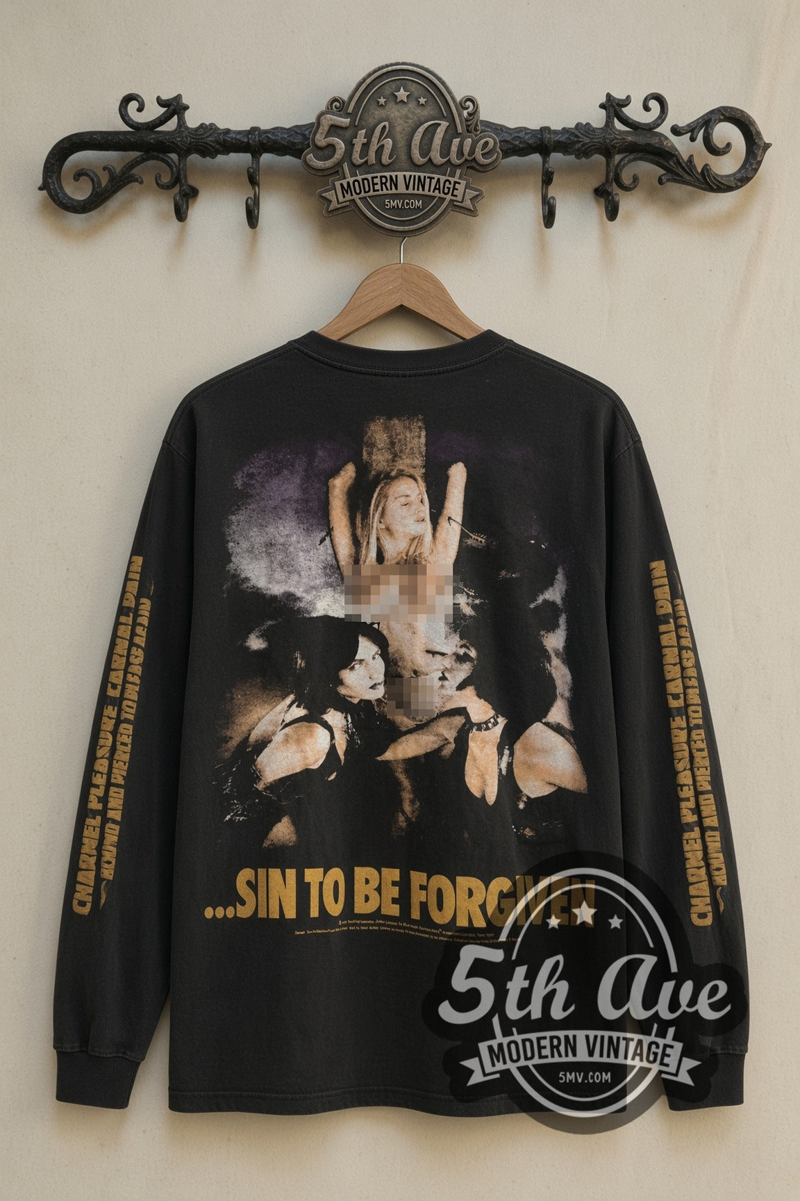 Back print of Cradle of Filth Sin To Be Forgiven long sleeve on the 5MV rack