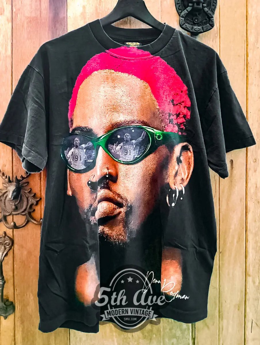 Dennis Rodman 'Tired Of Blending In With The Crowd?' Vintage Reprint T