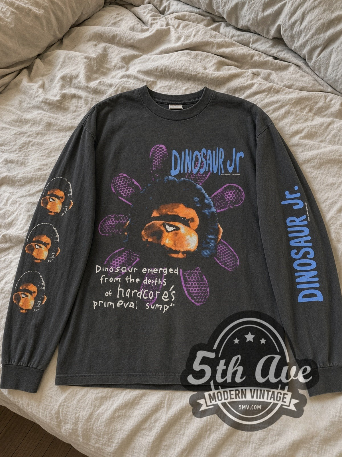 Dinosaur Jr Monkey Flower vintage band long sleeve tee laid flat