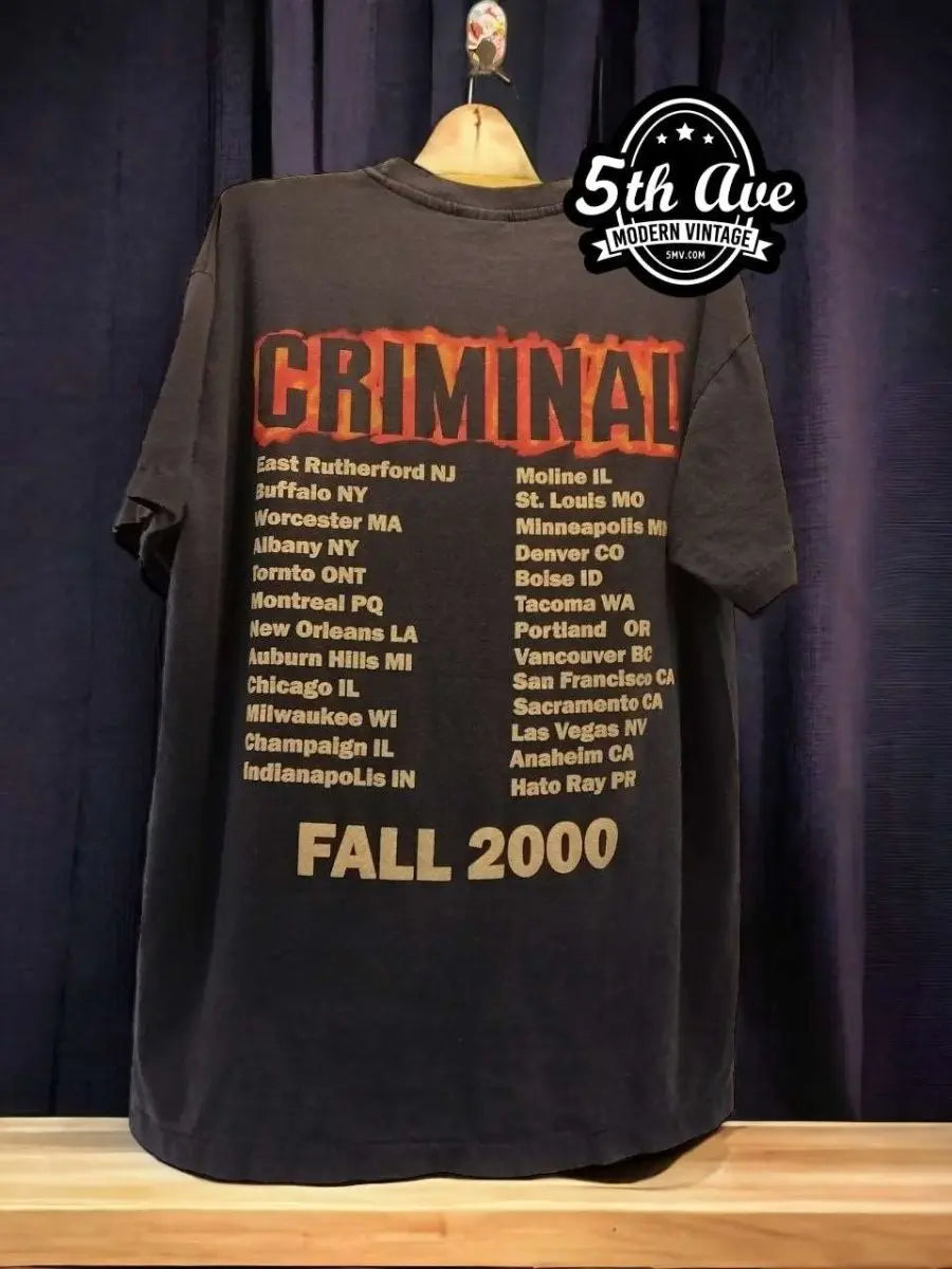 Eminem Criminal Tour 2000 t shirt - Vintage Band Shirts