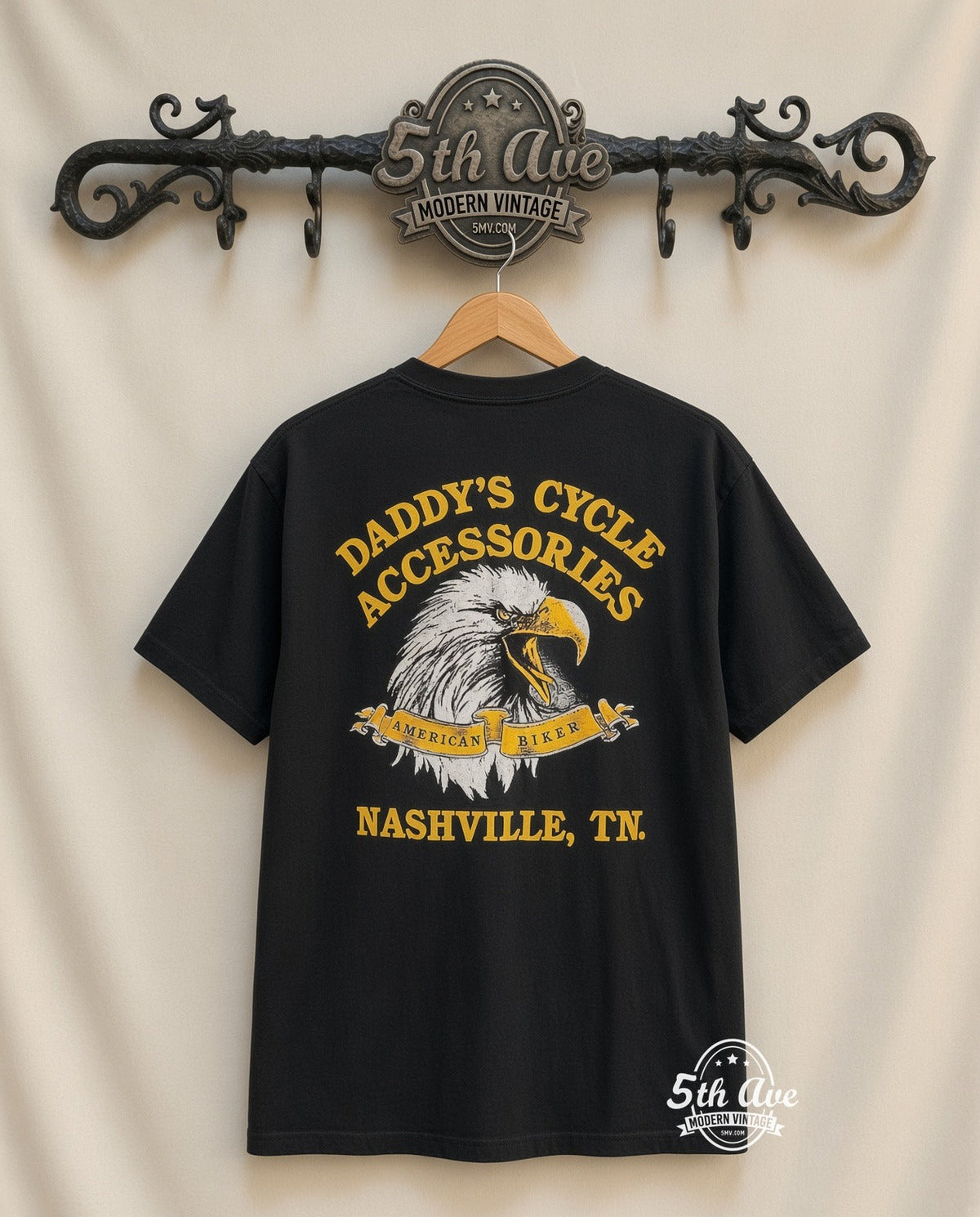 Harley-Davidson – The Strong Survive – Vintage Graphic Tee vintage tee on 5th Ave cream rack — back