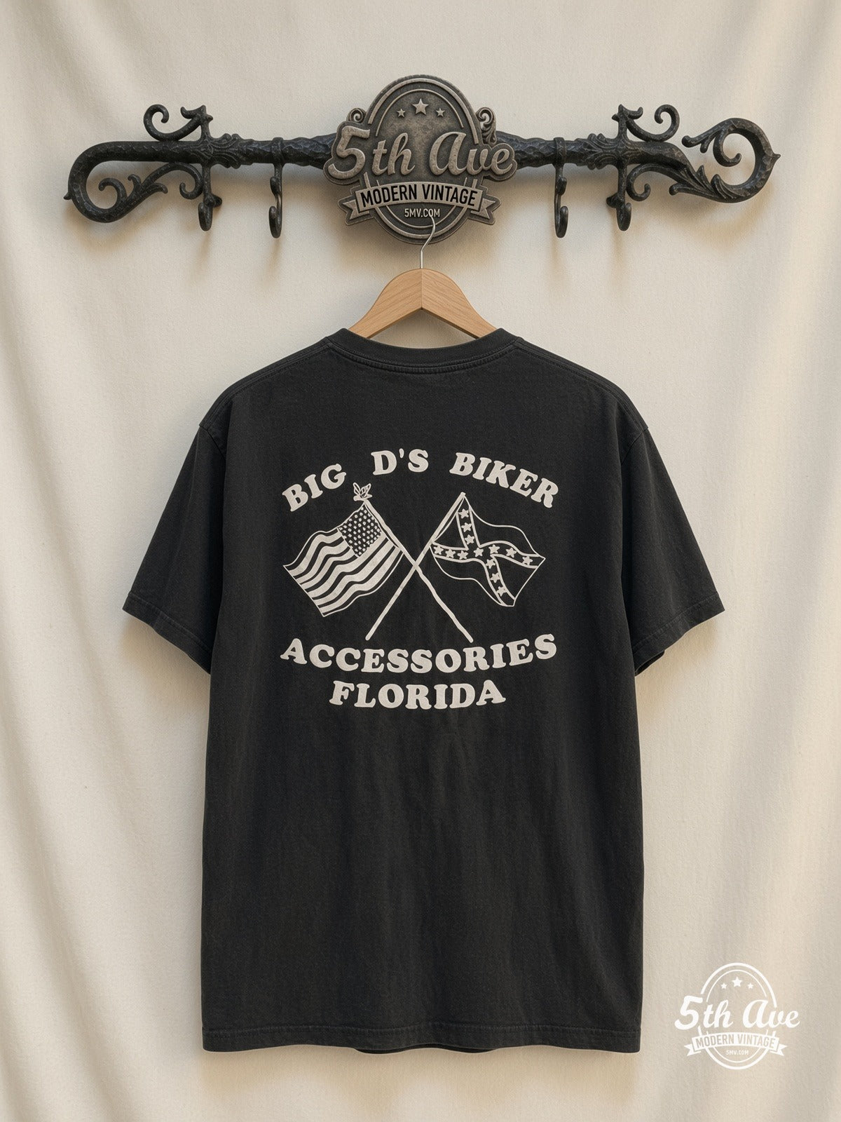 Harley-Davidson Big D's Biker Accessories Florida vintage t-shirt back on rack