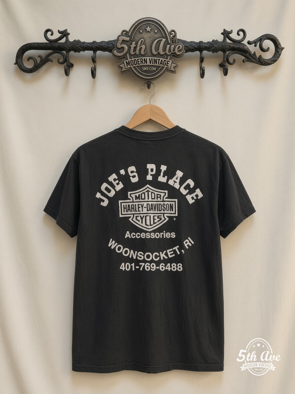 Harley-Davidson Joe's Place The Strong Survive vintage t-shirt back on rack
