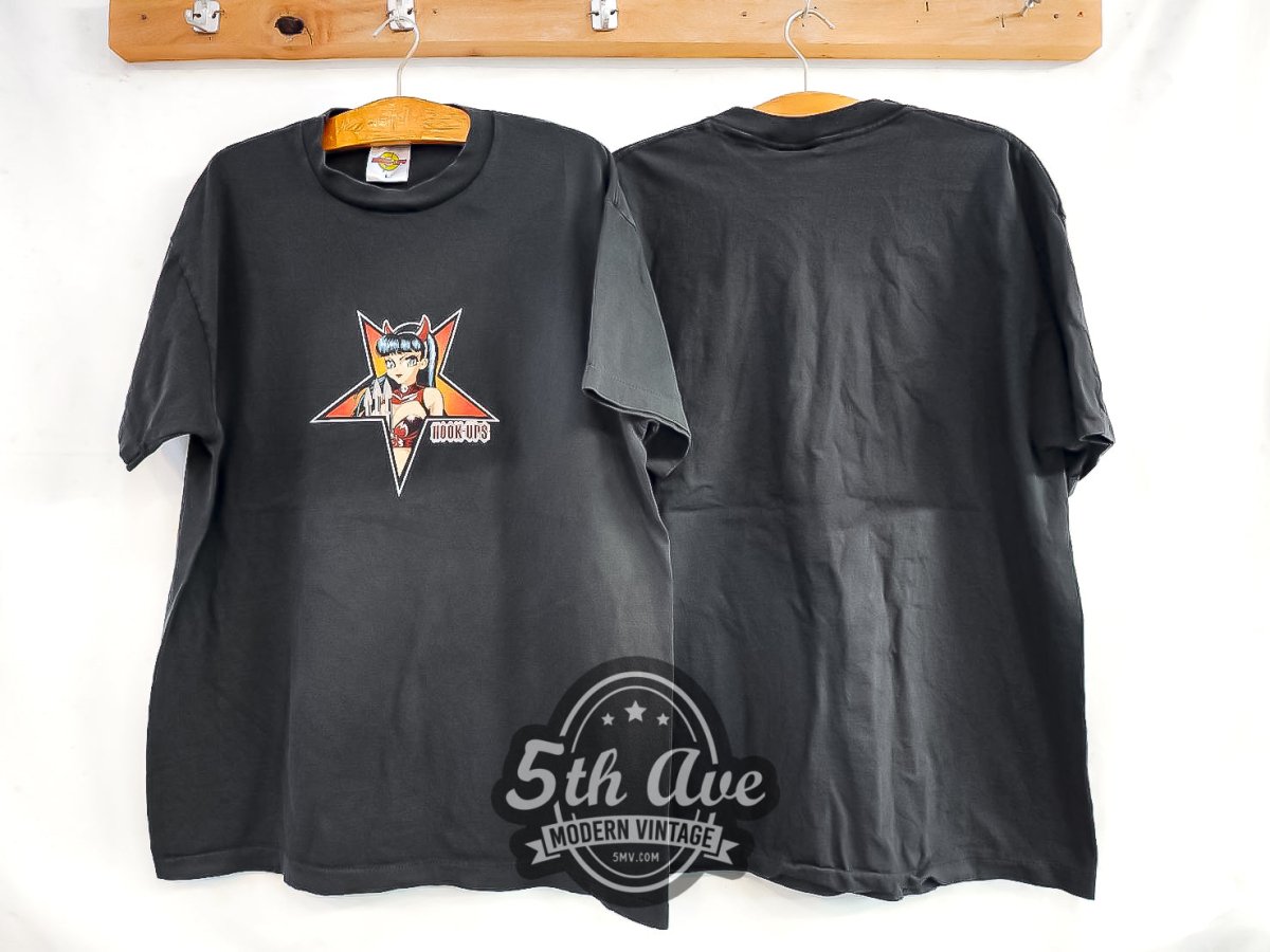 Hook - up Skateboards 'Devil Girl' - Vintage Reprint T-Shirt - Vintage Band Shirts