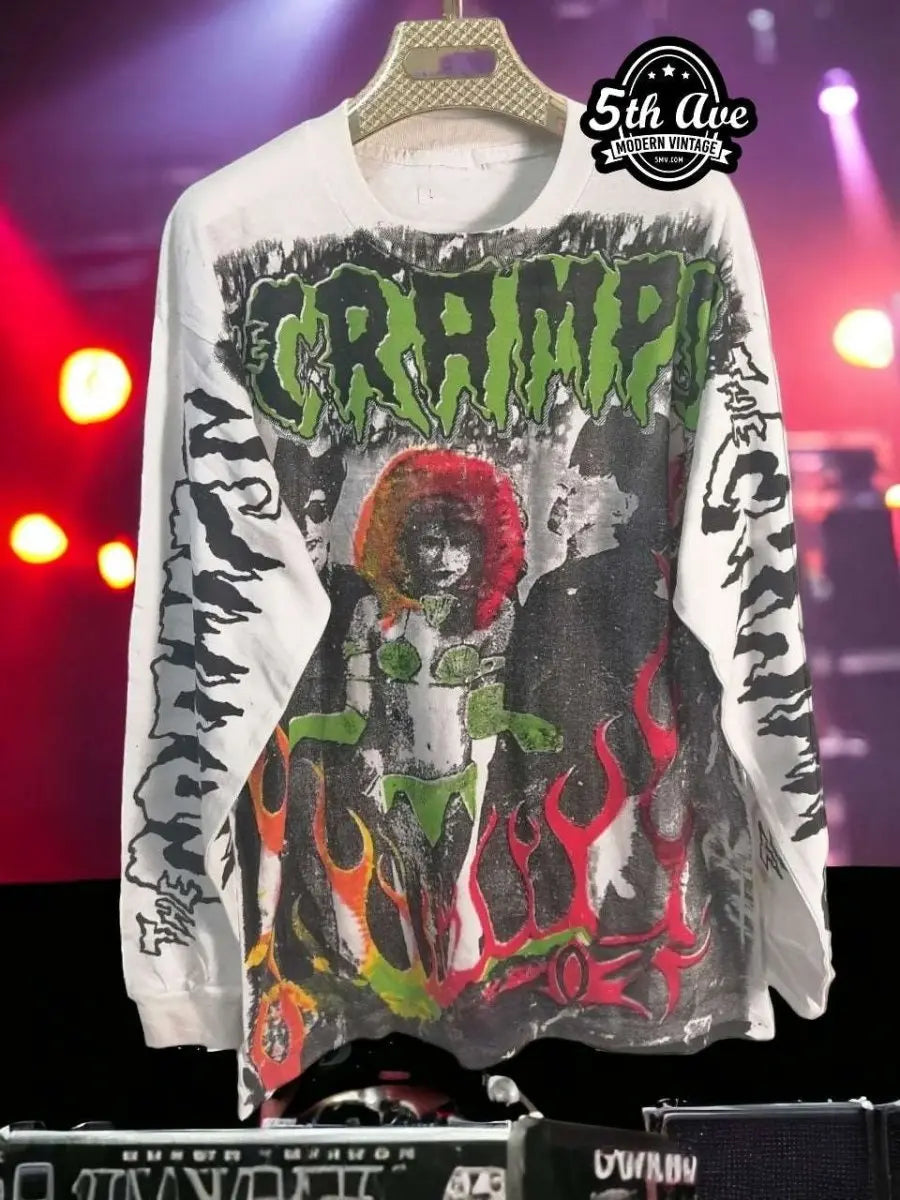 Iconic Rock Tribute: The Cramps Long Sleeve T-Shirt - Vintage Band 