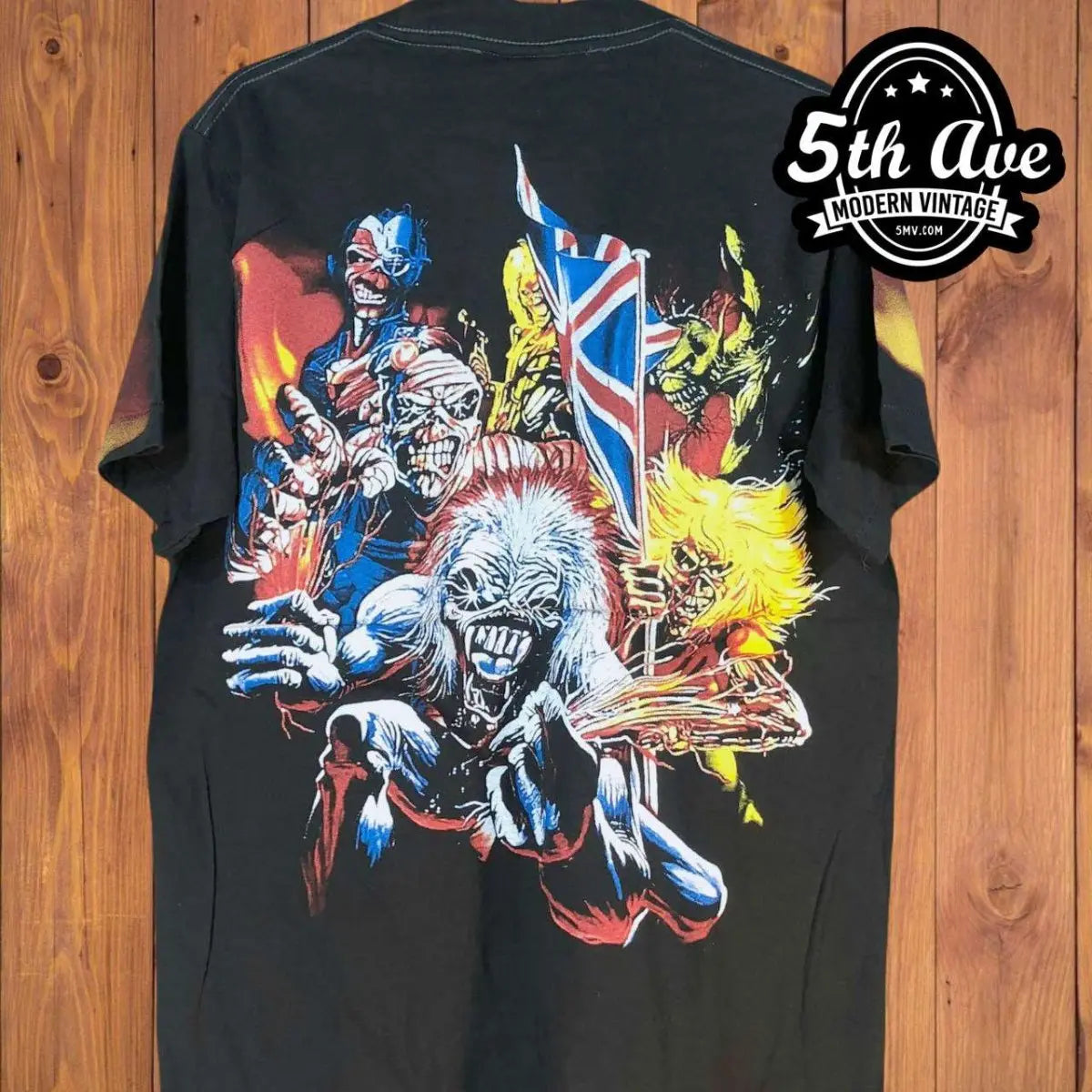 Iron Maiden: All-Over Print Single Stitch t shirt with Iconic