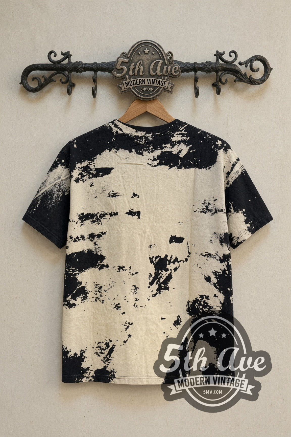 Bleach splatter back of Janet Jackson all over print tee on the 5MV rack