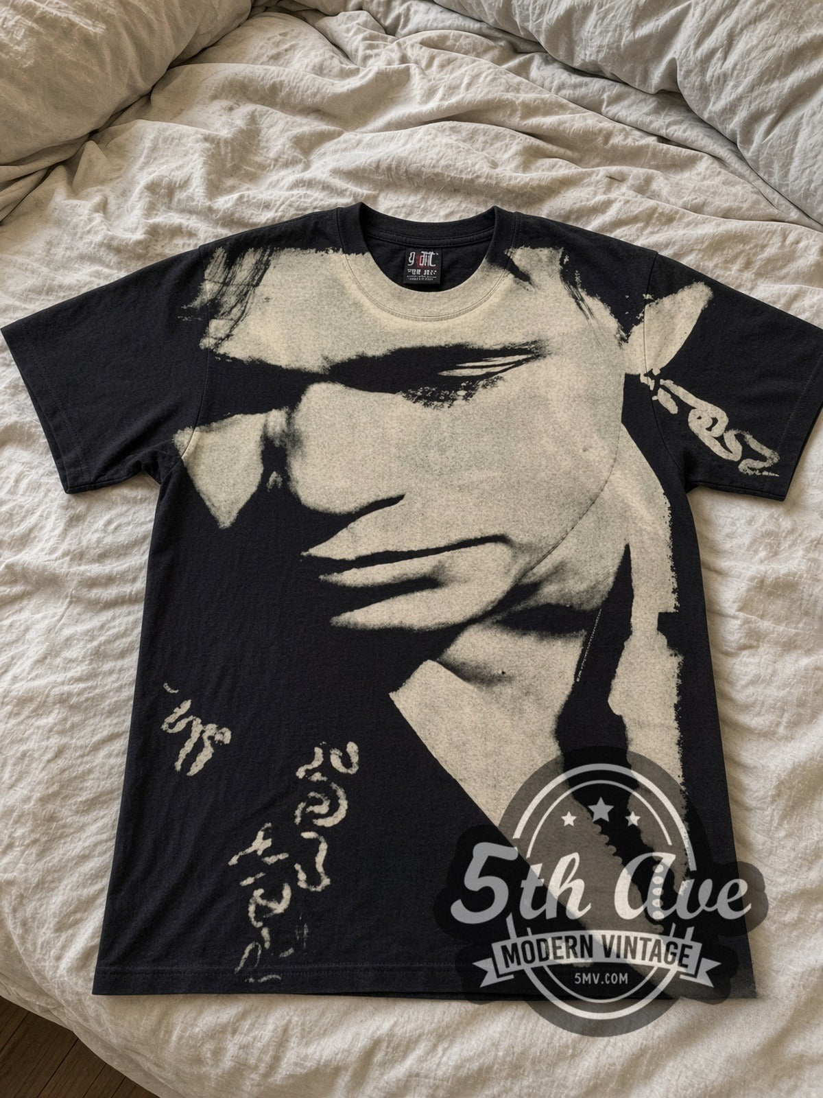 John Mellencamp Whenever We Wanted Tour 1992 all-over-print vintage band tee laid flat