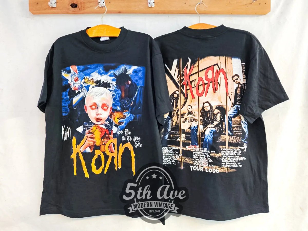 Korn See You on the Other Side Tour 2006 - New Vintage Band T shirt - Vintage Band Shirts