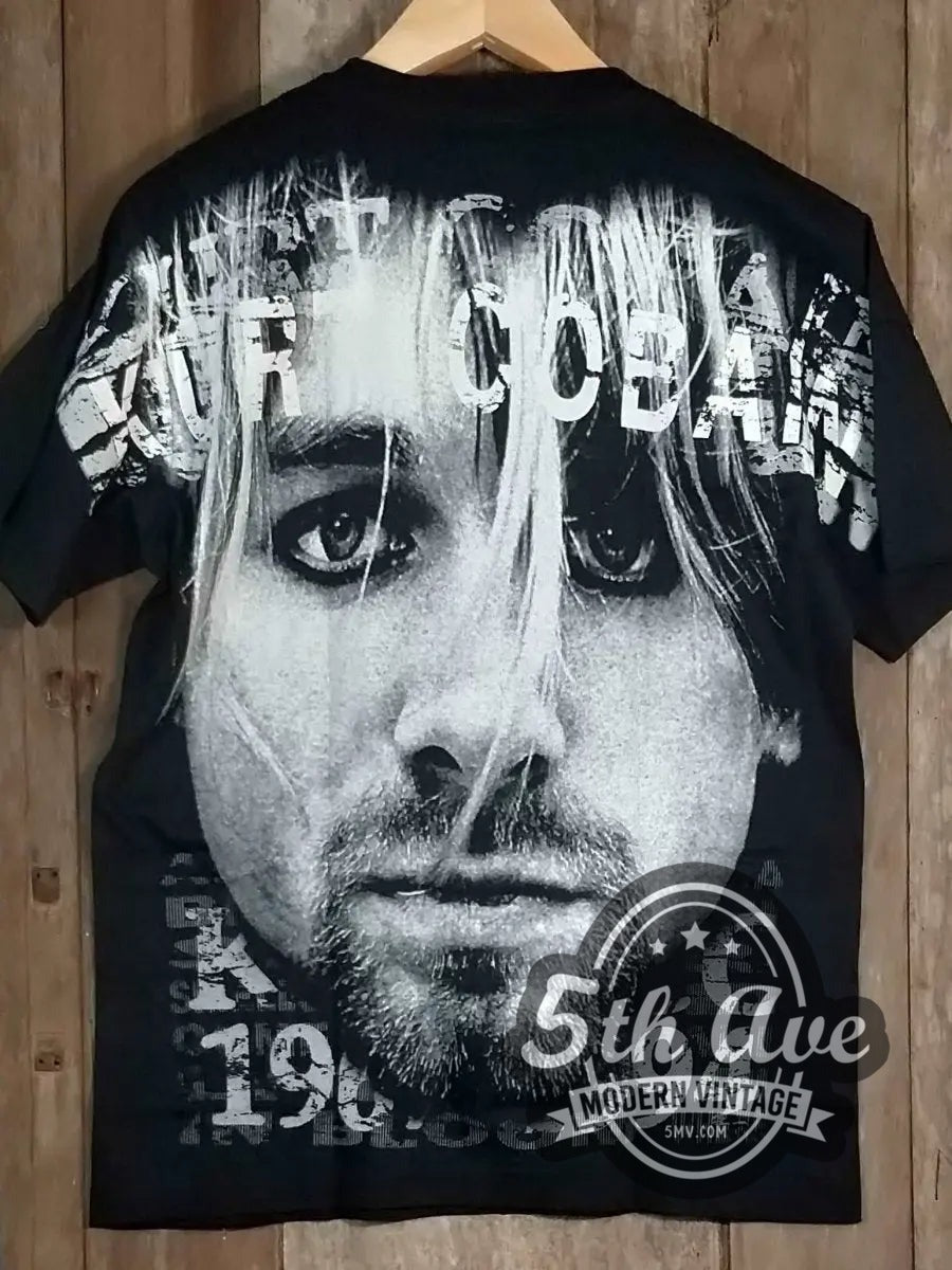 Nirvana – Kurt Cobain Face Portrait vintage band t-shirt, additional product photo