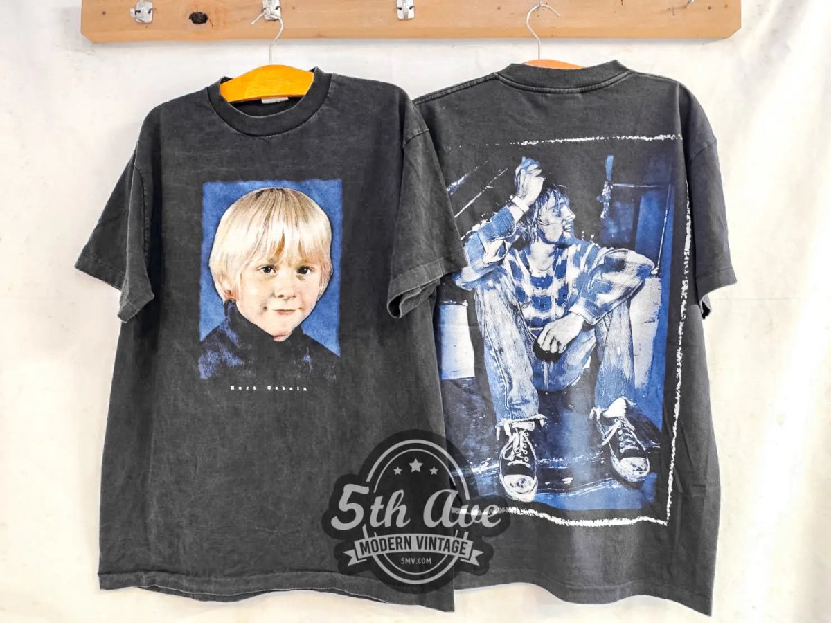 Kurt Cobain Nirvana - New Vintage Band T shirt - Vintage Band Shirts