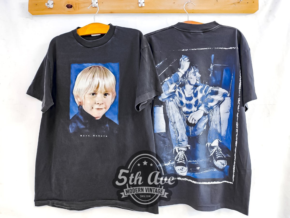 Kurt Cobain Nirvana - Vintage Reprint Band T-Shirt - Vintage Band Shirts