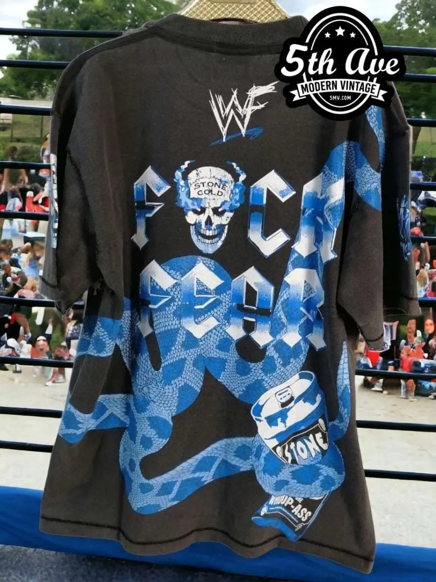 WWF WWE Stone Cold Tシャツ プロレスtシャツ　スカルtシャツ 00s WWE STONE COLD Skull Print T-Shirt S / ストーンコールド