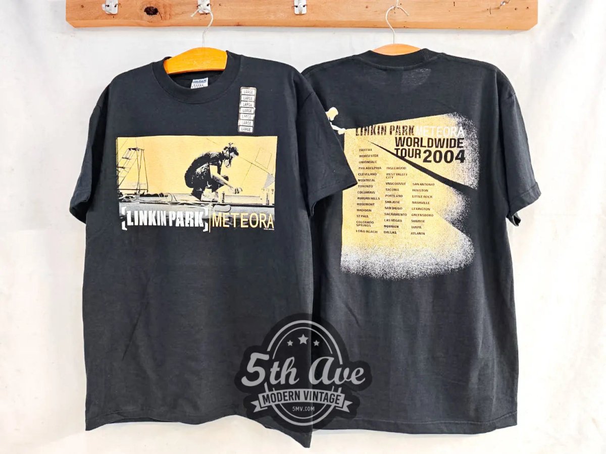 Linkin Park The Meteora Worldwide Tour 2004 - New Vintage Band T shirt - Vintage Band Shirts
