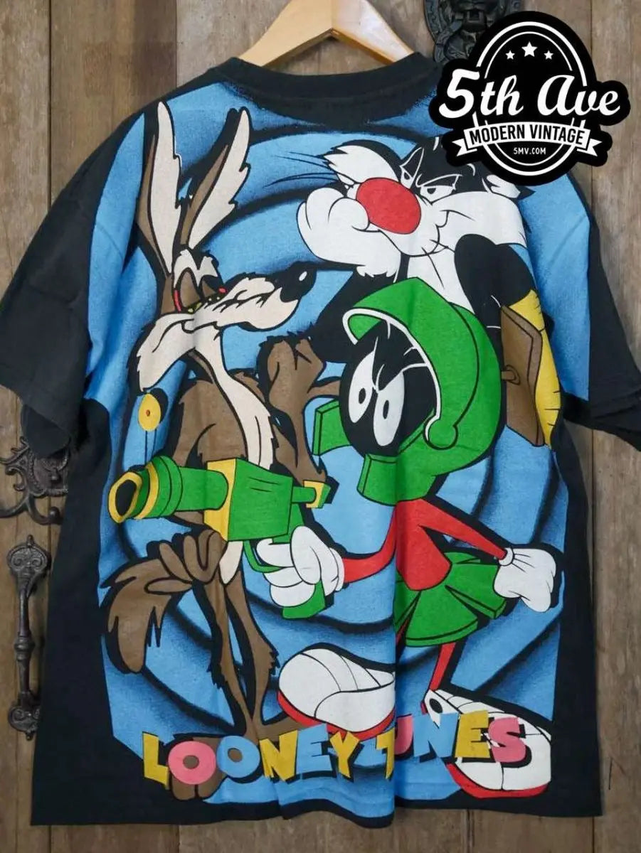 Maillot Baseball Enfant Warner Bros - Bugs Bunny, Daffy Duck, Taz (Taille M, Blanc)