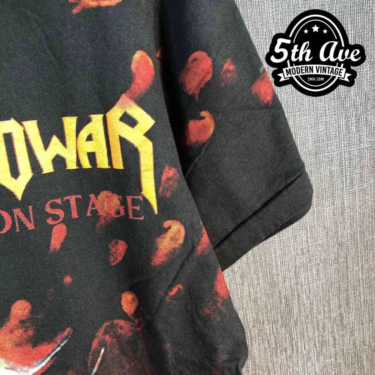 Manowar Hell on Stage - AOP all over print New Vintage Band T shirt - Vintage Band Shirts