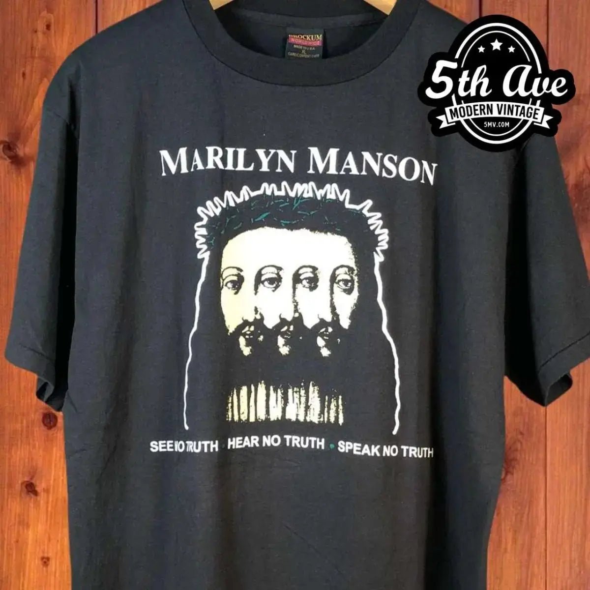 Marilyn Manson Believe - Vintage Reprint Band T-Shirt - Vintage Band Shirts
