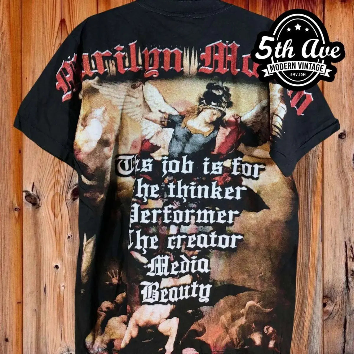 Marilyn Manson: Bootleg All-Over Print Single Stitch Short Sleeve