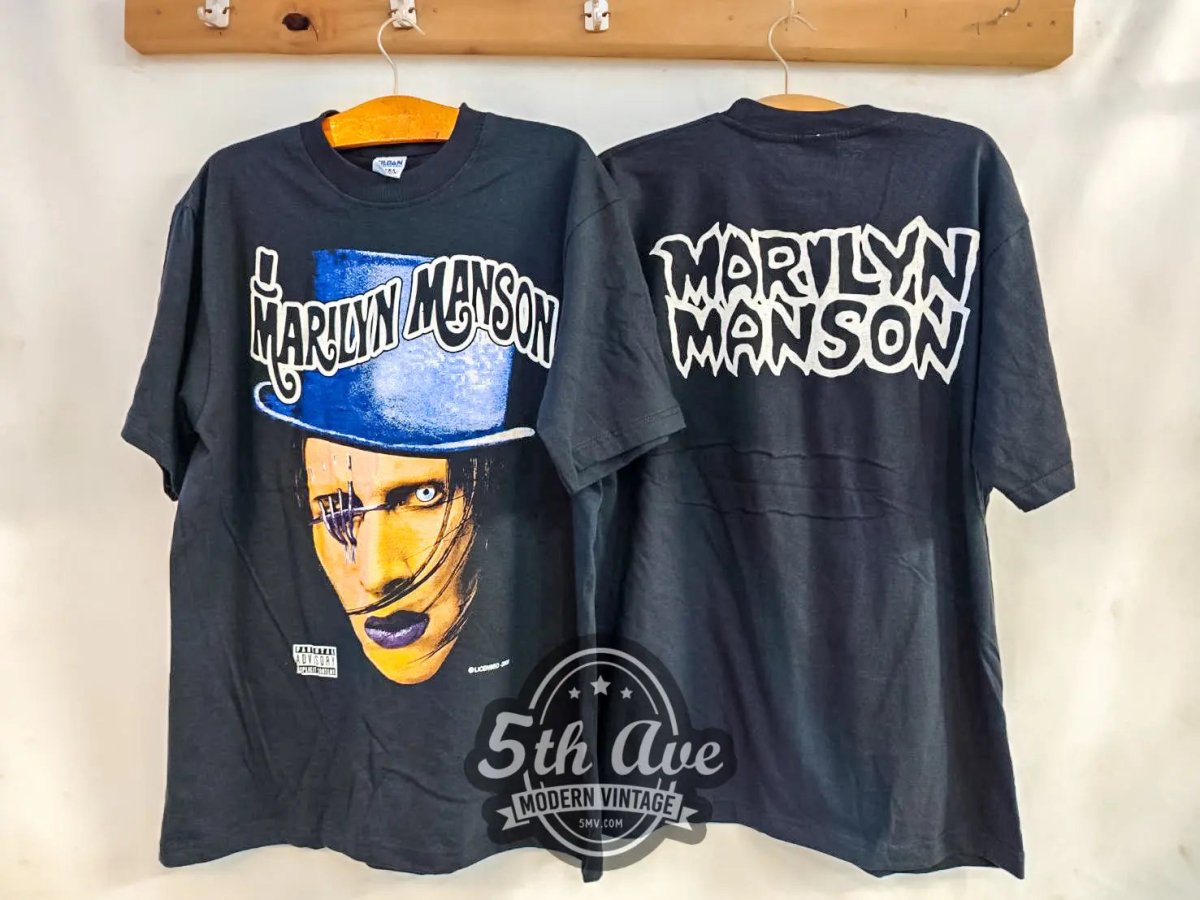 Marilyn Manson Dope Hat - New Vintage Band T shirt - Vintage Band Shirts