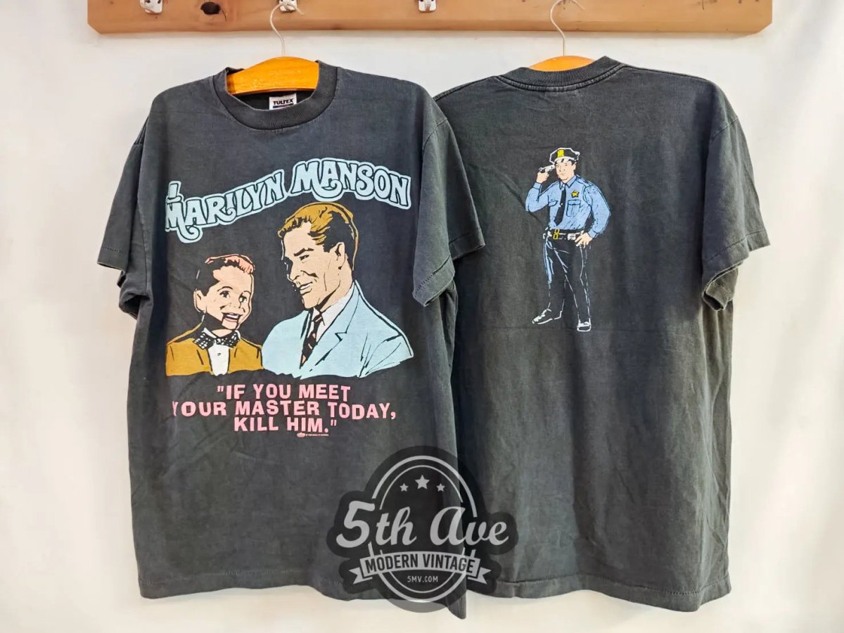 Marilyn Manson Meet Your Master - New Vintage Band T shirt - Vintage Band Shirts