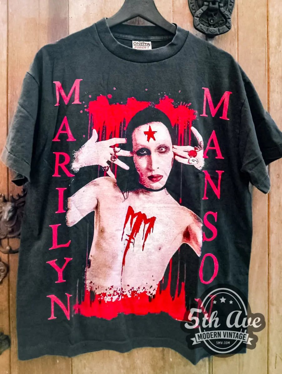 Marilyn Manson - New Vintage Band T shirt - Vintage Band Shirts