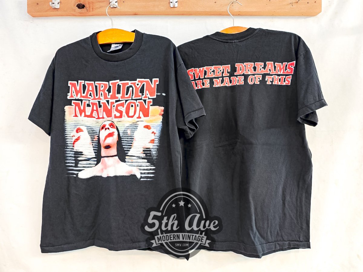 Marilyn Manson 'Sweet Dreams (Are Made of This)' - Vintage Reprint Band T-Shirt - Vintage Band Shirts