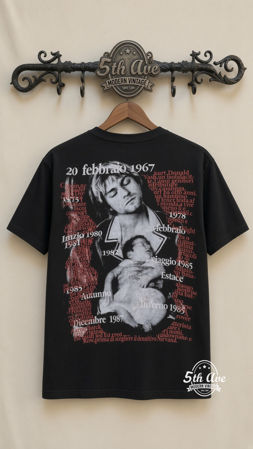 MB 008 Kurt Cobain Portrait rack back