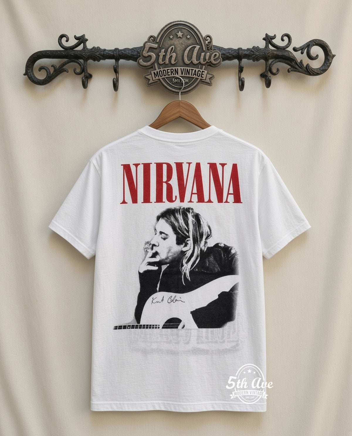 MB 029 Kurt Cobain With Band rack back