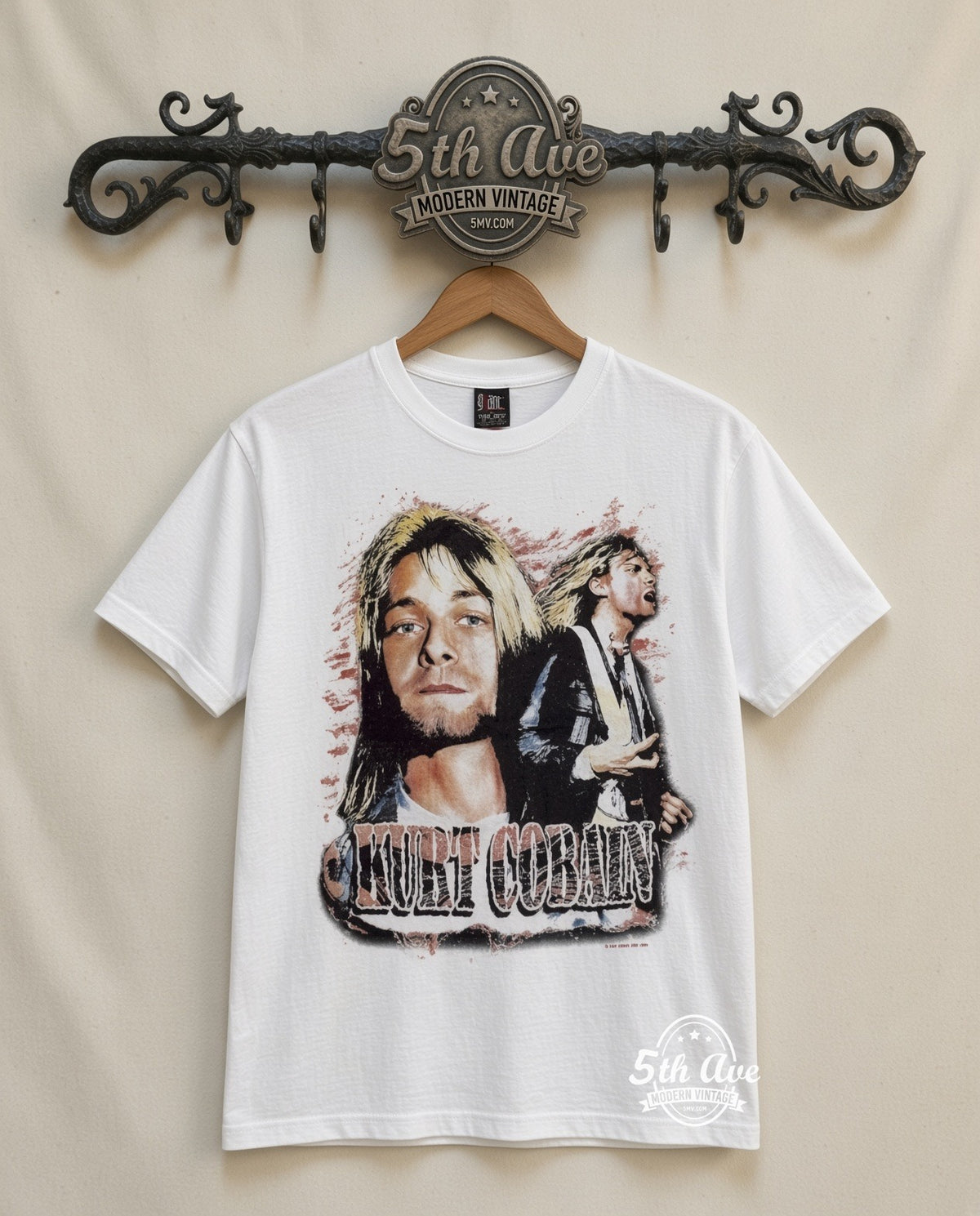 MB 029 Kurt Cobain With Band rack front