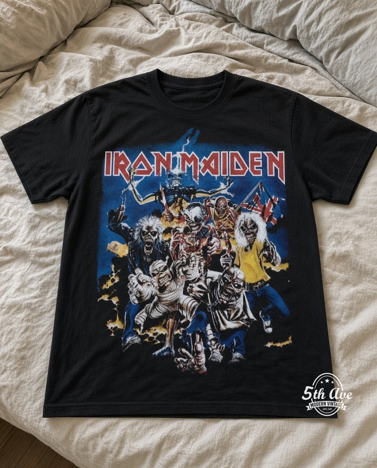 MB 171 Iron Maiden Character Collage bed
