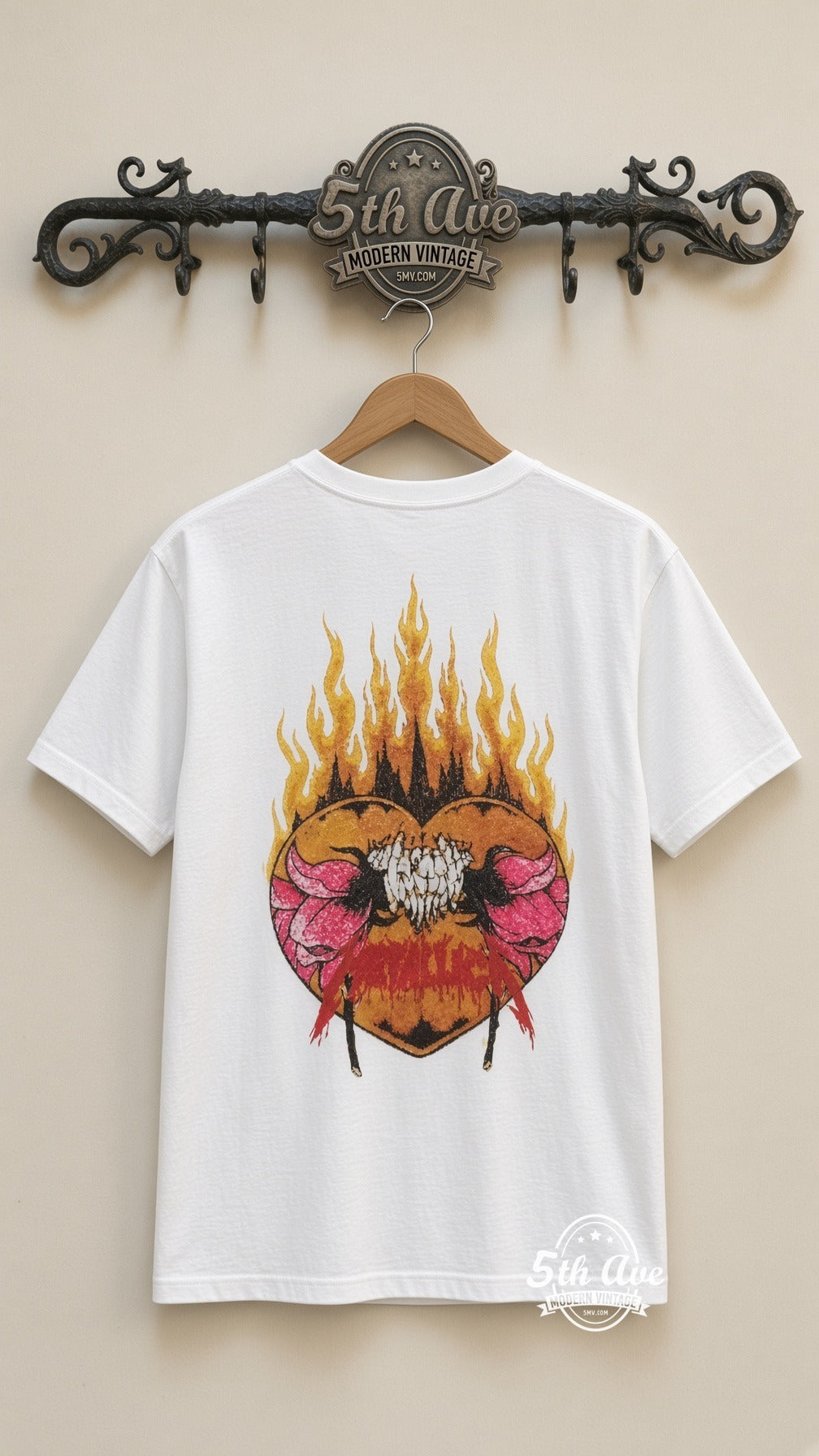 MB 179 Metallica Flower Skull rack back