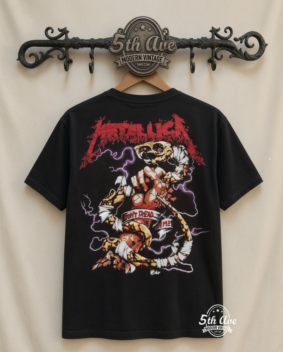 MB 190 Metallica Skull Biker rack back