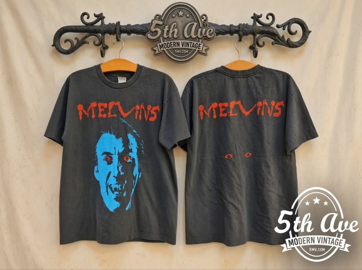 Melvins Vampire vintage band t-shirt front and back on rack